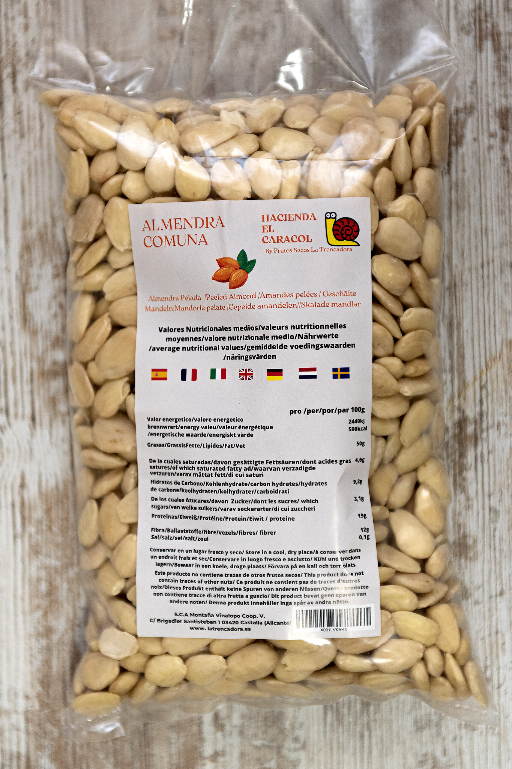 comuna piel 1kg Almendra Comuna repelada 1kg